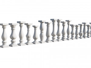 stone balusters 3D Model
