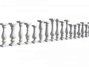 stone balusters 3D Model