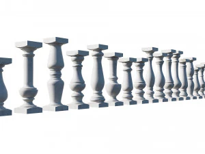 stone balusters 3D Model