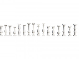 stone balusters 3D Model