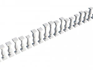 stone balusters 3D Model