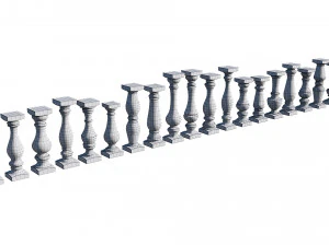 stone balusters 3D Model