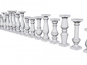 stone balusters 3D Model