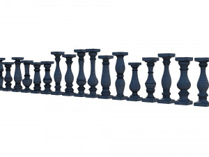 stone balusters 3D Model