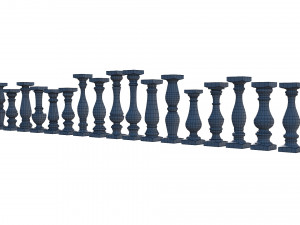 stone balusters 3D Model