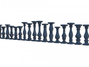 stone balusters 3D Model