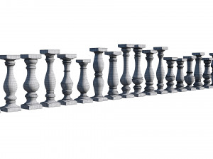 stone balusters 3D Model