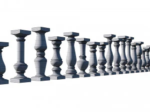 stone balusters 3D Model