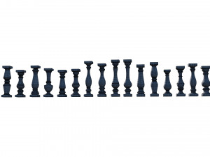 stone balusters 3D Model