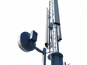 tour de t&eacute;l&eacute;communication Modèle 3D
