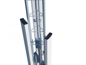 tour de t&eacute;l&eacute;communication Modèle 3D