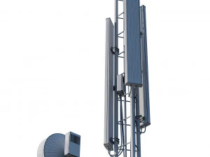 tour de t&eacute;l&eacute;communication Modèle 3D