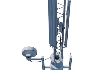 tour de t&eacute;l&eacute;communication Modèle 3D