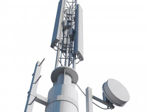 tour de t&eacute;l&eacute;communication Modèle 3D