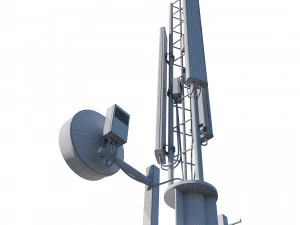 tour de t&eacute;l&eacute;communication Modèle 3D