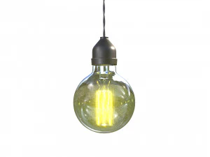 edison lamp chandelier 3D Model