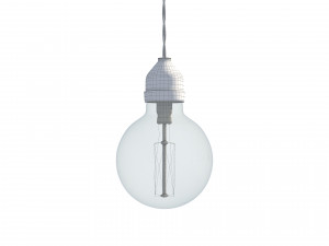 edison lamp chandelier 3D Model