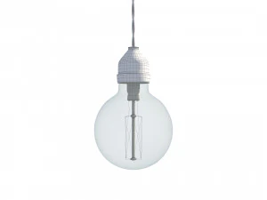 edison lamp chandelier 3D Model