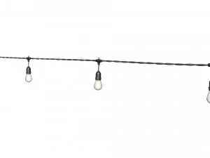 string lights edison lamps 3D Model