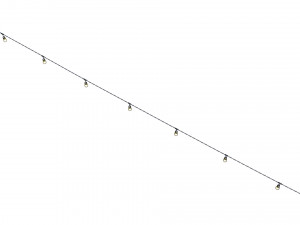 string lights edison lamps 3D Model