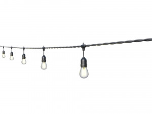 string lights edison lamps 3D Model