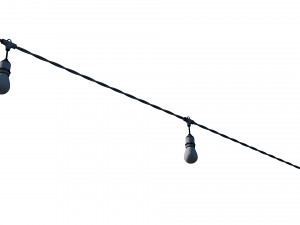 string lights edison lamps 3D Model