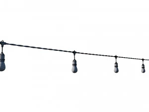 string lights edison lamps 3D Model