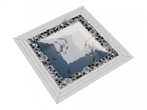 garden pond with fishes Modelo 3D