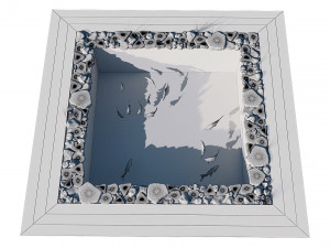 garden pond with fishes Modelo 3D
