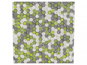 stone panels and stabilized moss 3D Model