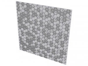 stone panels and stabilized moss 3D Model