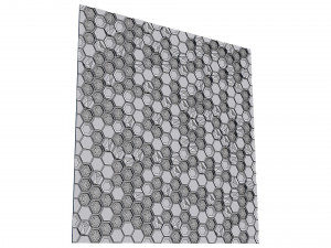 stone panels and stabilized moss 3D 모델