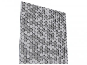 stone panels and stabilized moss 3D Model