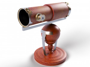 newtonian telescope 3D मॉडल