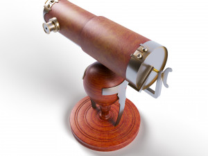 newtonian telescope 3D मॉडल