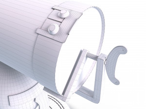 newtonian telescope 3D मॉडल