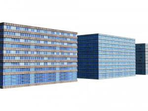 office buildings set 3D Model