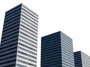 office buildings set 3D Model