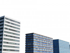 office buildings set Modello 3D