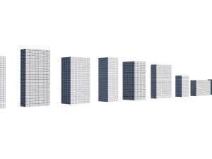 office buildings set 3D Model