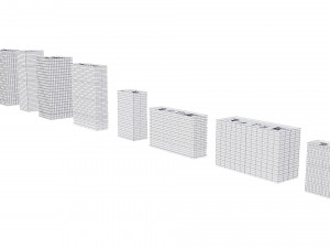 office buildings set Modello 3D