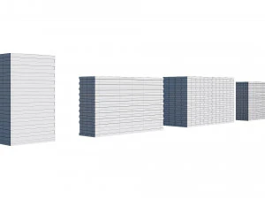 office buildings set 3D Model