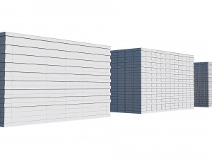office buildings set Modello 3D