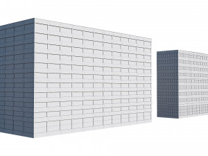 office buildings set Modello 3D