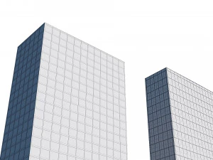 office buildings set 3D Model