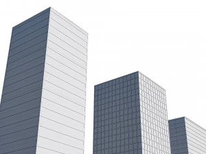 office buildings set 3D Model