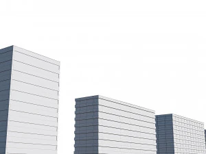 office buildings set 3D Model