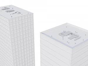 office buildings set 3D Model