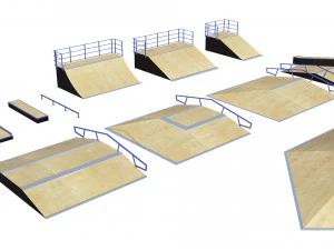 skate park 3D Model
