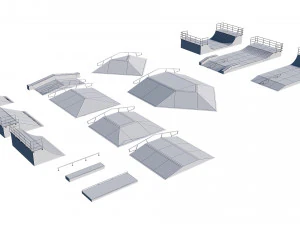 skate park 3D Model